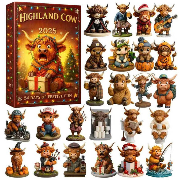 Highland Cow Advent Calendar