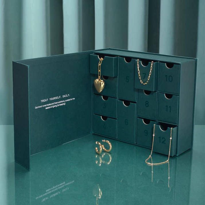 14K Gold-Plated Jewelry Advent Calendar